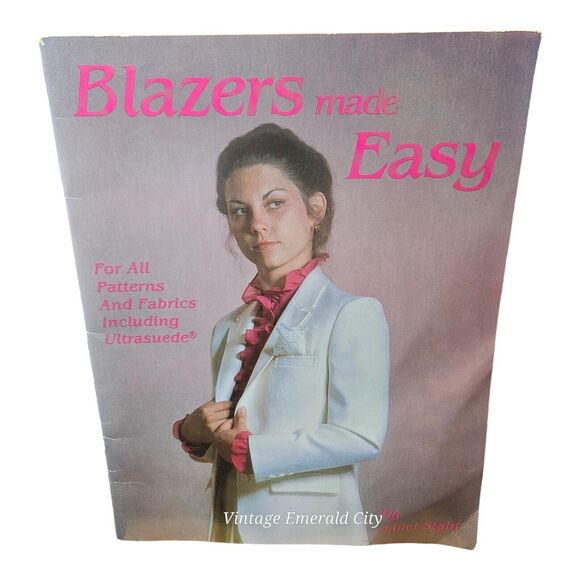 Vtg Blazers Made Easy by Janet Stahl How-to Booklet Home Sewing 1987 Patterns - Picture 7 of 7